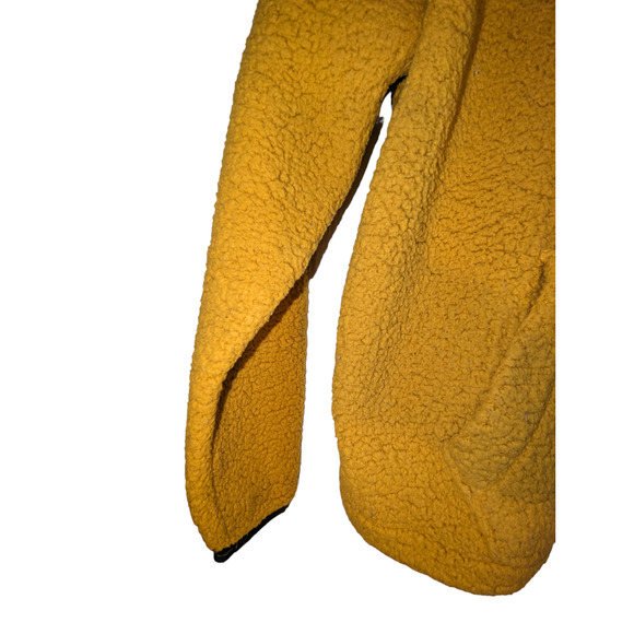 Love Tree Women's Large Gold Mustard Yellow 1/4 Zip Sweater large front pocket - Picture 11 of 14